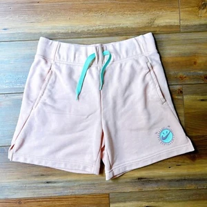 Girls Nike Sun Club Pink Drawstring Shorts Size Large Gym PE Sports Lounging - Picture 1 of 4