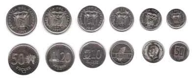 Ecuador 6 Pcs UNC Coin SET,  50 Centavos 1 5 10 20 50 Sucres 1988 1991 - Image 1 of 3