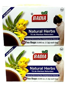 (Pack de 2) Hierbas Naturales Badia Adelgazantes 25 Bolsas de Té Control de Peso - Imagen 1 de 5