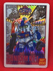 GUNDAM NT-1 BB Senshi Prism Holo Foil  card  RX-78NT-1 1989 BANDAI rare - Picture 1 of 10