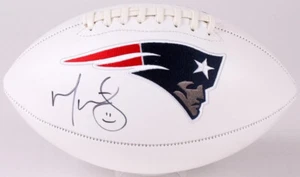 Martellus Bennett #88 Signed New England Patriots Logo Football (JSA COA) - Picture 1 of 4