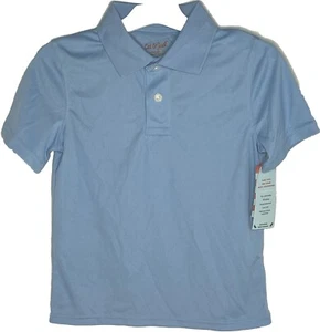 Cat & Jack Boys Light Blue Performance School Uniform Polo Shirt Size Medium New - Picture 1 of 7