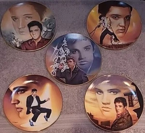 5 X Delphi The Elvis Presley Hit Parade Collection Collector Plates - Picture 1 of 12