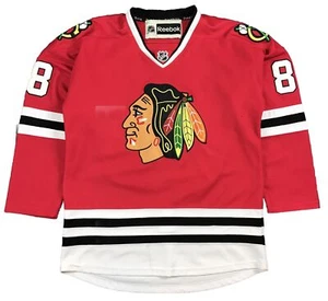 Maglia NHL Chicago Blackhawks Sports Team Patrick Kane #88 da uomo rossa hockey su ghiaccio - Foto 1 di 13