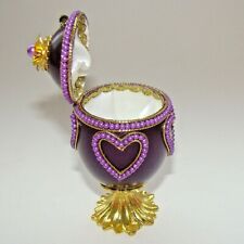 Écrin à bijoux Original - Coeurs - Boite à Bijoux Oeuf Faberge style en coquille