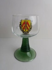 Vintage US Army 293rd Base Support Battalion Mannheim Worms Wine Cordial Glass - Picture 1 of 5