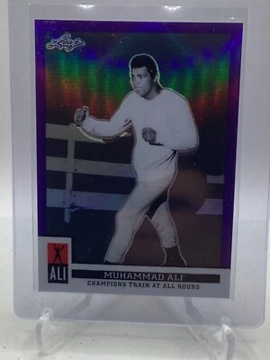 2016 Leaf Muhammad Ali Immortal Collection Purple #3 Muhammad Ali /25 - Image 1 of 2