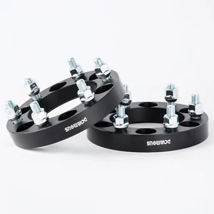 2pc Black 6x5.5 Wheel Spacers 1 Inch 14x1.5 Studs for Chevy Silverado 1500 Tahoe - Picture 1 of 7
