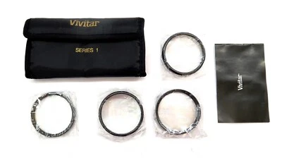 New VIVITAR SERIES 1 Close Up Macro Lenses 58mm with +1, +2, +4 and +10 Filters  - Image 1 of 4