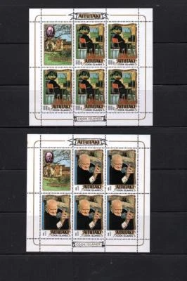 COOK ISLANDS  CHURCHILL MNH 6 SOUVENIR SHEETS SEE SCANS   LOT (BC 01) - Image 1 of 3