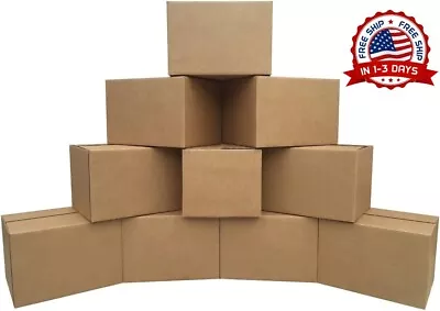 18x14x12 Cajas Medianas Para Mudanzas Cajas De Envio Fuertes Paquete De 10 NUEVO - Image 1 of 4