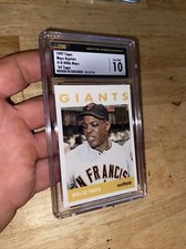 Willie Mays CSG 10 Baseball Card Gem Mint Topps Vintage Giants Collector 1997