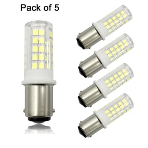 5pcs BA15D LED Light Bulb 5W 64-2835 Ceramics Lamp Fit Singer FW 221/301A/401A H - Picture 1 of 5