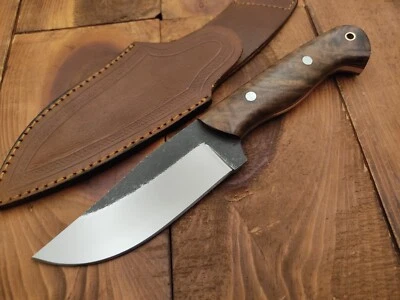 Custom Handmade 440c Steel Survival Camping Outdoor Hunting Knife Fixed Blade - Image 1 of 4