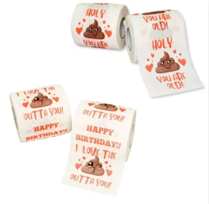Funny Toilet Paper Rolls You Are OLD, I love the Outta You Birthday Gag Gift - Picture 1 of 10