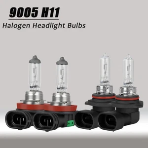 For Chevy Equinox 2010-2017 9005 H11 Headlight Halogen Bulbs Kit Lamps 3400K 55w - Foto 1 di 11