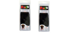 PAWZ Protex Rubber Dog BOOTS Waterproof Disposable Reusable Sz Small Black 12 PK