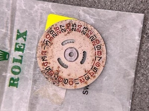 #1528 ORIGINALE ROLEX 1030 1035 ROULETTE DISCO DATA DISC BIANCO BIANCO - Foto 1 di 4