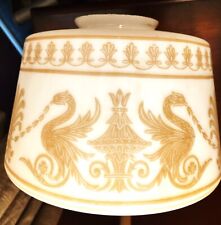 Vintage Victorian Gothic Ceiling Pendant Light Shade Globe Gold Phoenix ? Dragon