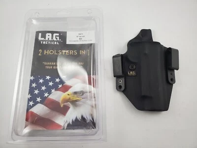 LAG Tactical 1911 5" Government Railed Holster IWB / OWB Right Hand Kydex - Image 1 of 3