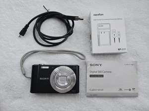 Sony Cyber Shot W810 20.1mp 6 x Opitical Zoom + Charger L@@K! Taken 7 Shots ONLY - Picture 1 of 6