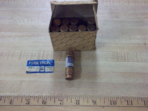 COOPER FRN-R-15 FUSETRON TIME DELAY CARTRIDGE FUSE 15 AMPS 10 PER PACK ...