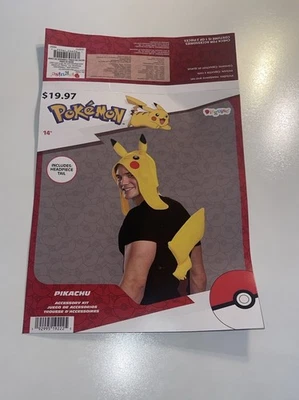 Kit de accesorios de disfraz de Pokemon Pikachu tocado y cola NUEVO cosplay Foto 1 de 4