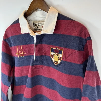 Camisa Polo Rugby Ralph Lauren Para Hombre XL Acolchada Bordada Peso Pesado Estilo Y2K Foto 1 de 4