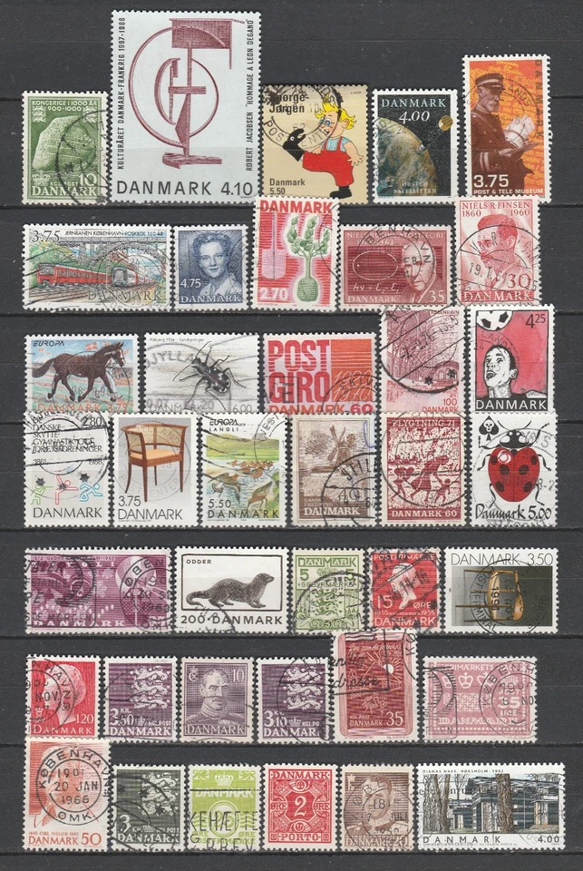 EUROPE DU NORD - LOT DE TIMBRES OBLITÉRÉS D'EUROPE DU NORD - Image 1 of 1