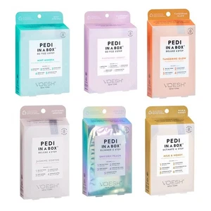 Voesh Pedi In a Box Deluxe Kit de Pedicura de 4 Pasos - Mezcla de 6 Aromas #5 - Imagen 1 de 1