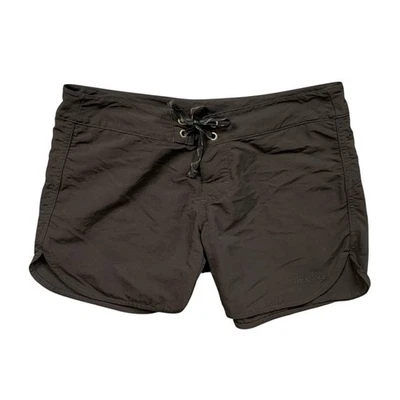 Bañador Patagonia Board Shorts Mujer 4 Negro Nylon Wavefarer 5 pulgadas con cordón Foto 1 de 4