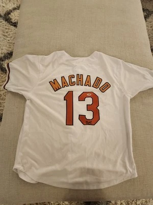 Manny Machado signed white Orioles jersey with PSA/DNA - Image 1 of 4