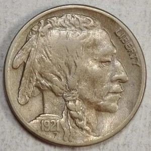 1921-S Buffalo Nickel, Semi Key Date, Choice Very Fine, Tough! 0804-05 - Picture 1 of 5