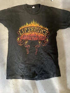 Vintage 90s Lip Service " Clothes From Hell " T-shirt Men's XL Black - Picture 1 of 6