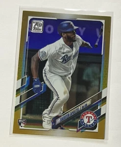 2021 Topps Series 2 Sherten Apostel Gold Foil Rookie RC Texas Rangers - Picture 1 of 2