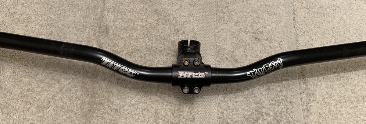 TiTEC Aluminum 25.4 mm Clamp Diameter Bicycle Handlebars for sale 