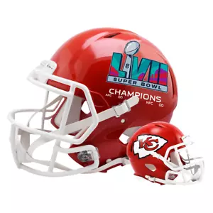 Mini Helmet Riddell Super Bowl 57Champions Kansas City Chiefs Speed Collectible - Picture 1 of 1