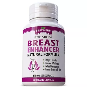 Breast Growth Pueraria EnIargement Female Enhancement BlGGER LARGER BOOBS PILLS - Picture 1 of 6