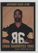 1993 Iowa Hawkeyes Team Issue Anthony Dean
