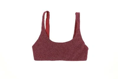 Top de bikini Mikoh 267379 para mujer traje de baño lúrex cuello talla S Foto 1 de 2