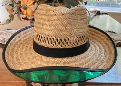 CHAPÉUS DPC * NOVO MASCULINO VENTILADO ESTILO PANAMÁ PALHA * M * PROTETOR SOLAR FAZENDA JARDIM UFF - Imagem 1 de 4