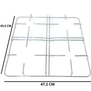 Griglia Cucina a gas Ariston Indesit 4 Fuochi in Acciaio Cromato 45,5 X 47 CM - Foto 1 di 1