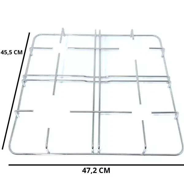 Griglia Cucina a gas Ariston Indesit 4 Fuochi in Acciaio Cromato 45,5 X 47 CM - Immagine 1 di 1