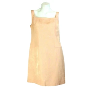 Alberto Makali Womens Dress 12 Peach Pink Sleeveless Sheath Evening Cocktail - Picture 1 of 7