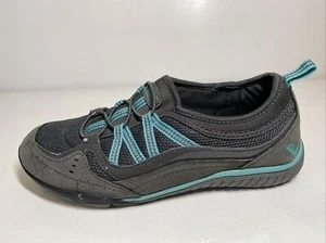 Everlast Sport Womens Sz 6M Charcoal Grey Aqua. Accent Comfort Casual Sneakers - Picture 1 of 12