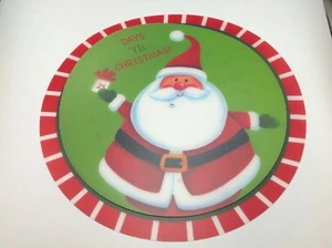 Cuenta regresiva de Navidad Santa Adviento Calendario Días Colgante de Pared 15” Vacaciones de Navidad  - Imagen 1 de 9