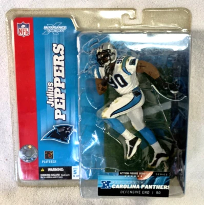 McFARLANE SPORTS PICKS NFL Serie 7 CAROLINA PANTHERS DE Julius Peppers Foto 1 de 4