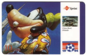 10u Soccer Int'l World Cup 1994 Citrus Bowl Orlando Disney 05/94 USED Phone Card - Picture 1 of 2