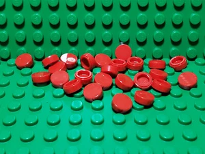 ** 25 KT SET ** LEGO NEU rot 1 x 1 runde Fliesenstücke - Bild 1 von 1