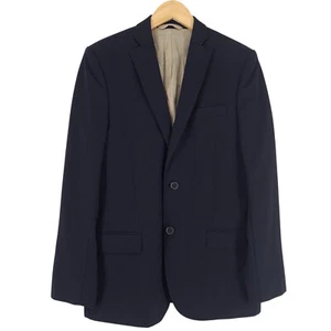 J.Lindeberg Blazer Jacket Virgin Wool Blue Vz4 Size EU 48 UK/US 38 - Picture 1 of 8